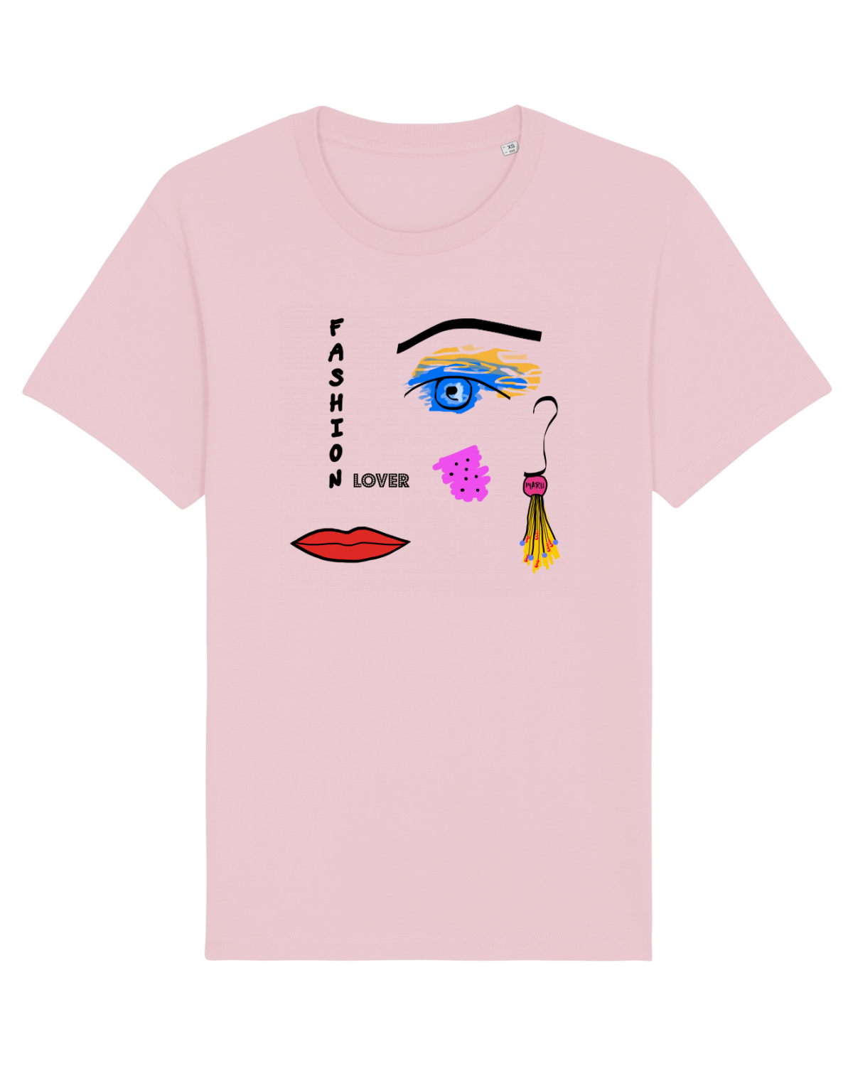 Tricou mânecă scurtă Unisex Rocker Cotton Pink