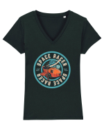 Space Racer Tricou mânecă scurtă guler V Damă Evoker
