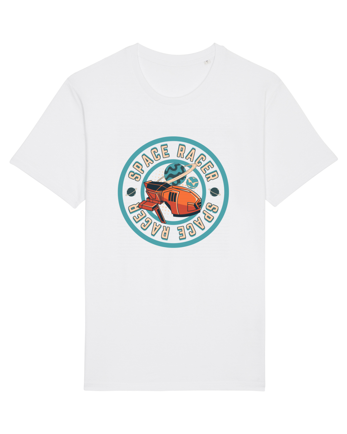 Tricou mânecă scurtă Unisex Rocker White