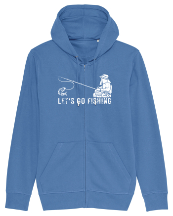Let's Go Fishing Bright Blue
