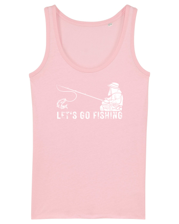 Let's Go Fishing Cotton Pink