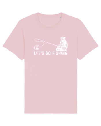 Let's Go Fishing Cotton Pink