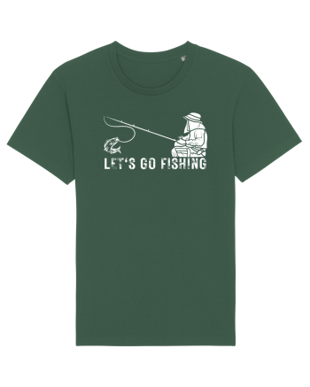 Let's Go Fishing Bottle Green