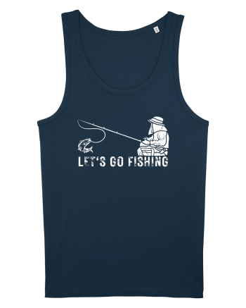 Let's Go Fishing Navy