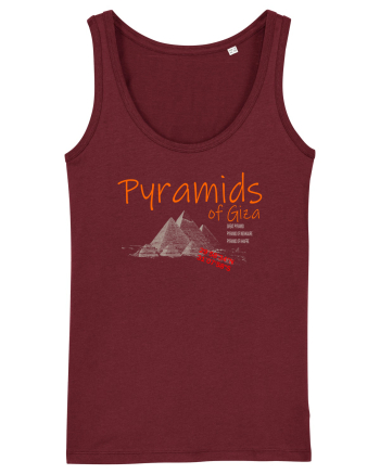 Pyramids Of Giza Burgundy