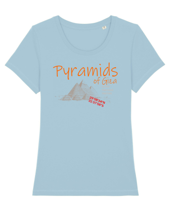 Pyramids Of Giza Sky Blue