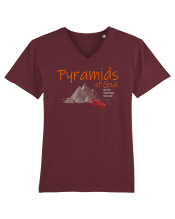 Pyramids Of Giza Burgundy