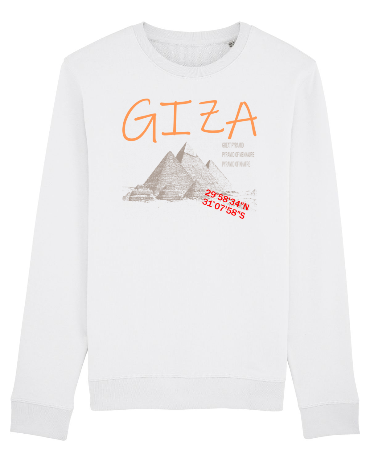 Bluză mânecă lungă Unisex Rise White