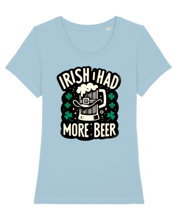 Irish I had more beer Sky Blue