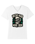 Irish I had more beer Tricou mânecă scurtă guler V Bărbat Presenter