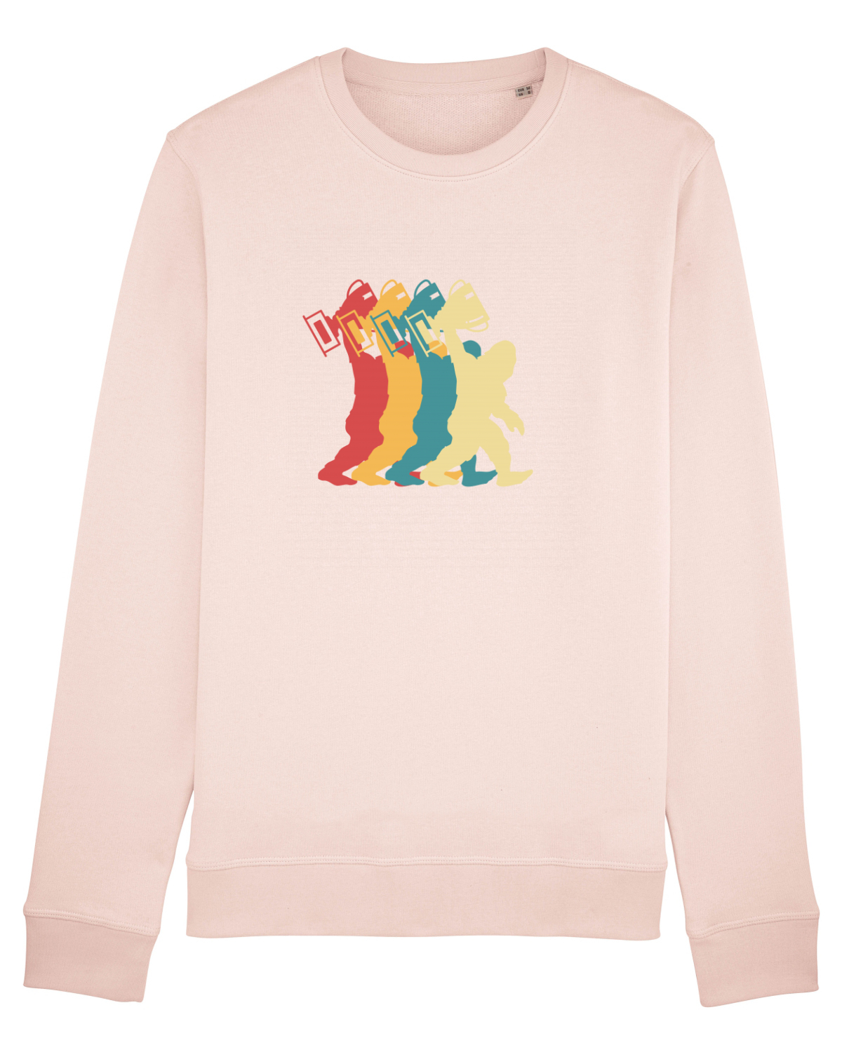Bluză mânecă lungă Unisex Rise Candy Pink