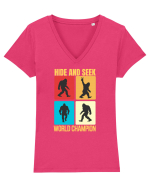 Bigfoot Hide And Seek World Champion Tricou mânecă scurtă guler V Damă Evoker
