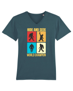 Bigfoot Hide And Seek World Champion Tricou mânecă scurtă guler V Bărbat Presenter