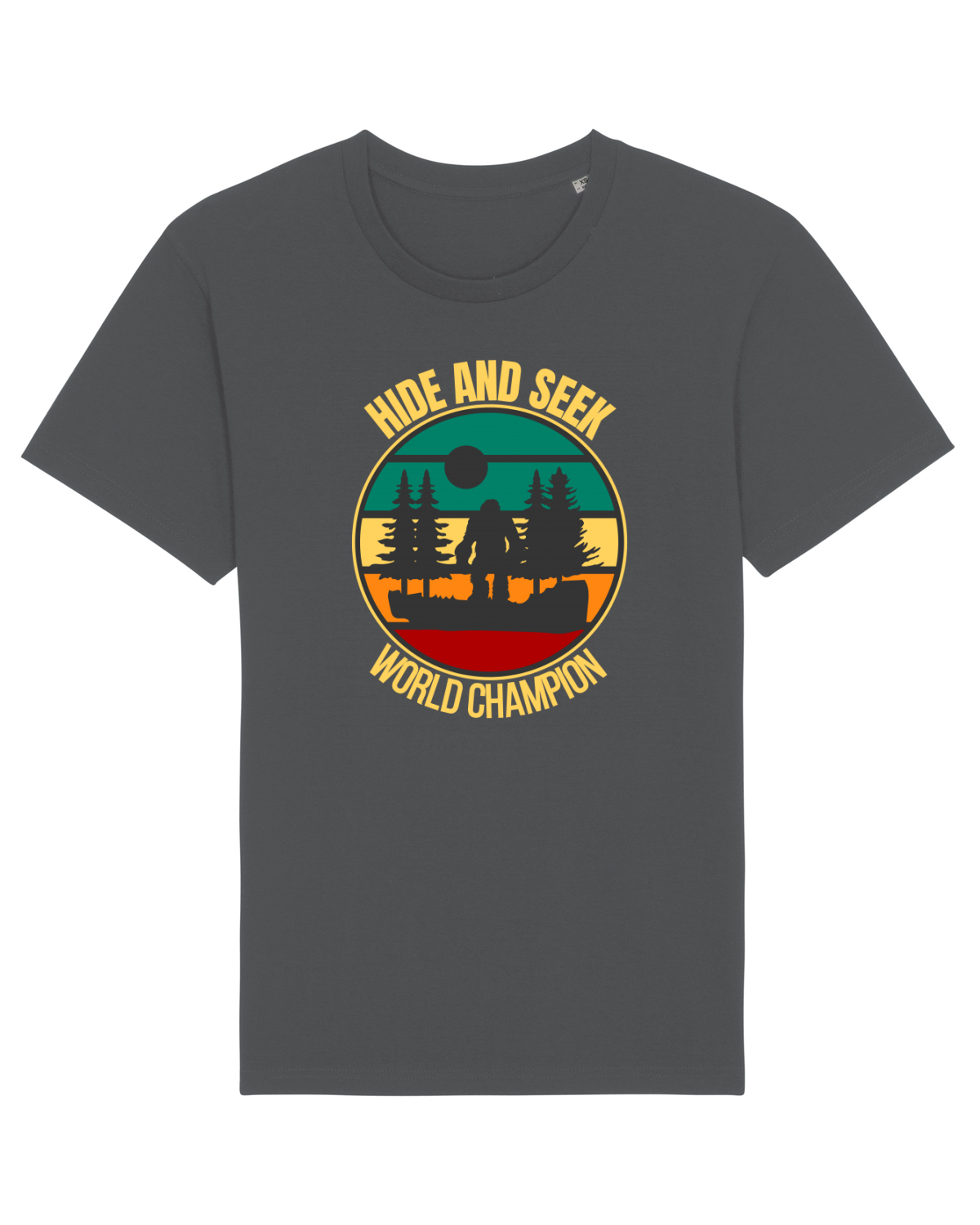 Tricou mânecă scurtă Unisex Rocker Anthracite