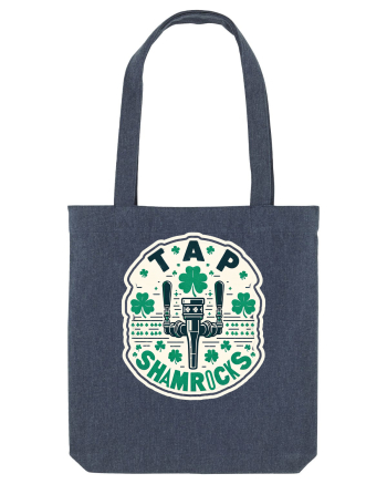 Tap Shamrocks - Irish clover Midnight Blue