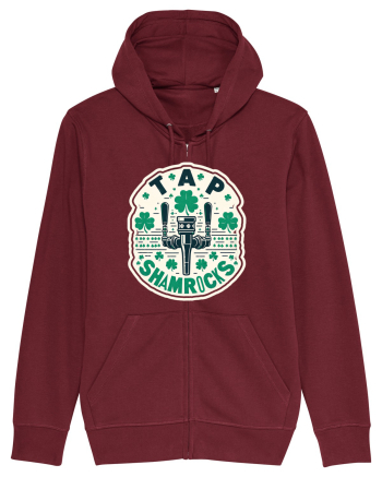 Tap Shamrocks - Irish clover Burgundy