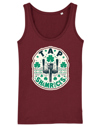 Tap Shamrocks - Irish clover Burgundy