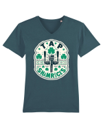 Tap Shamrocks - Irish clover Tricou mânecă scurtă guler V Bărbat Presenter