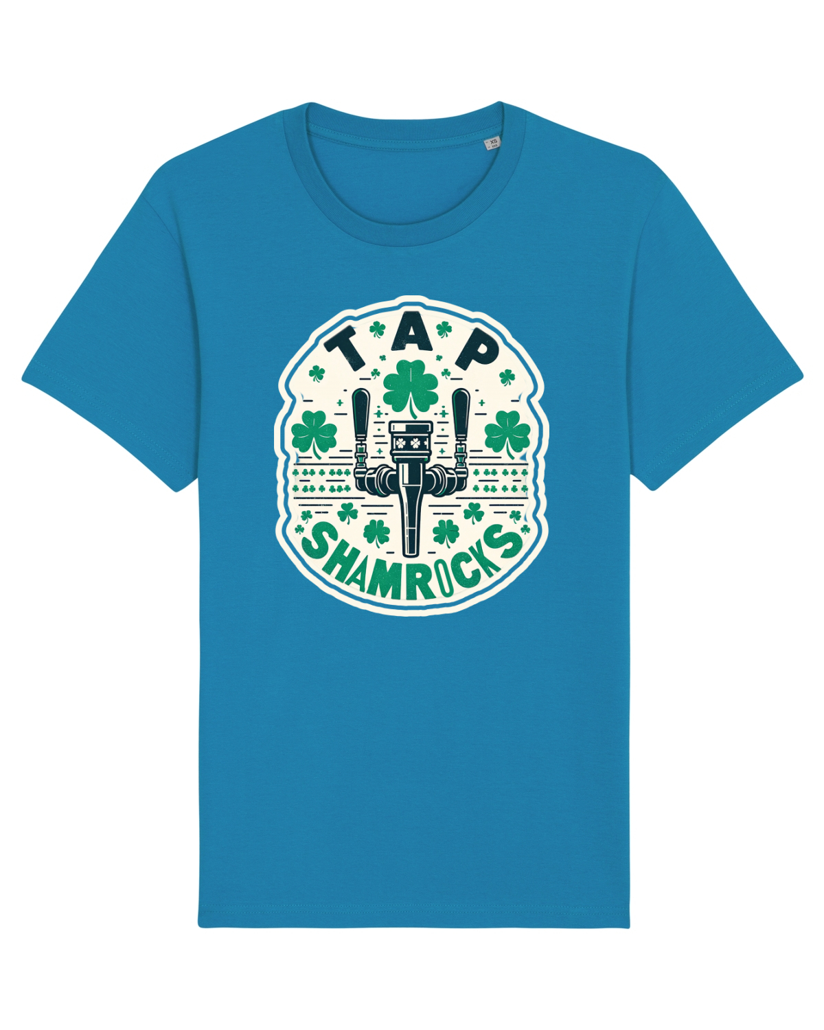 Tricou mânecă scurtă Unisex Rocker Azur