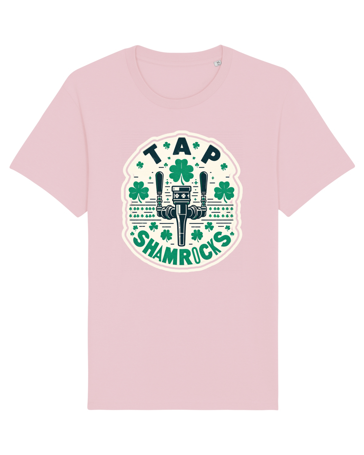 Tricou mânecă scurtă Unisex Rocker Cotton Pink