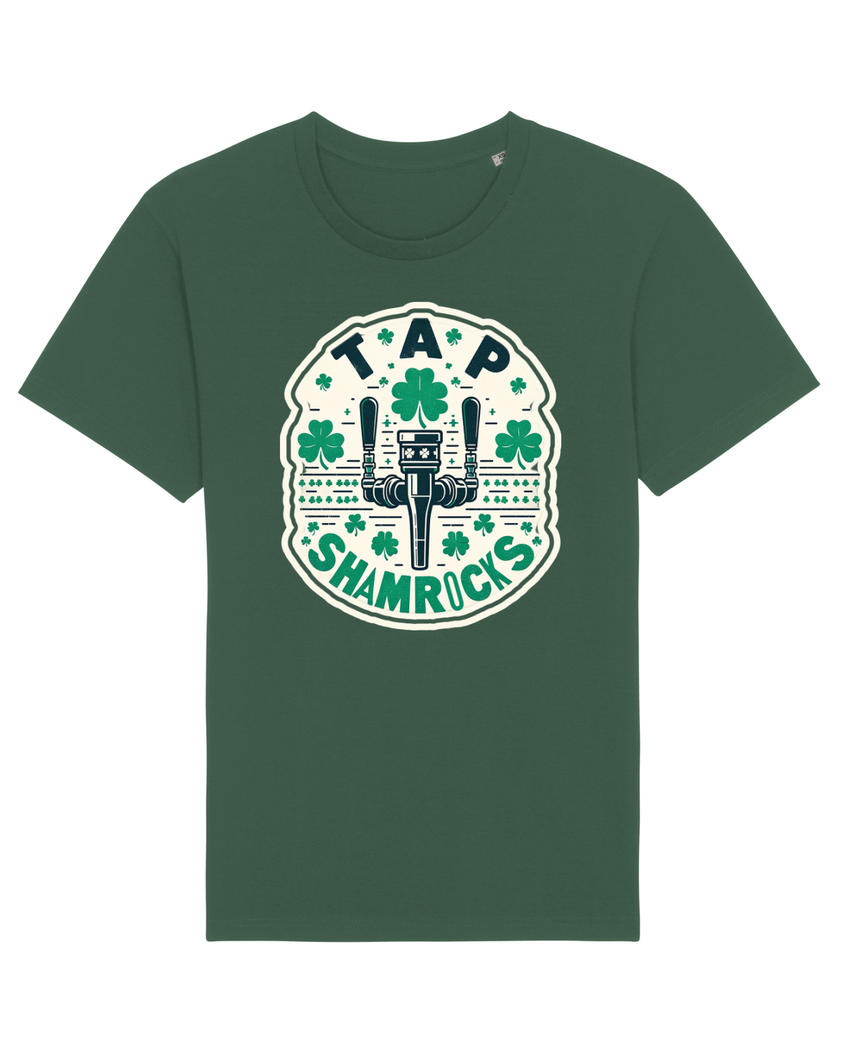 Tricou mânecă scurtă Unisex Rocker Bottle Green