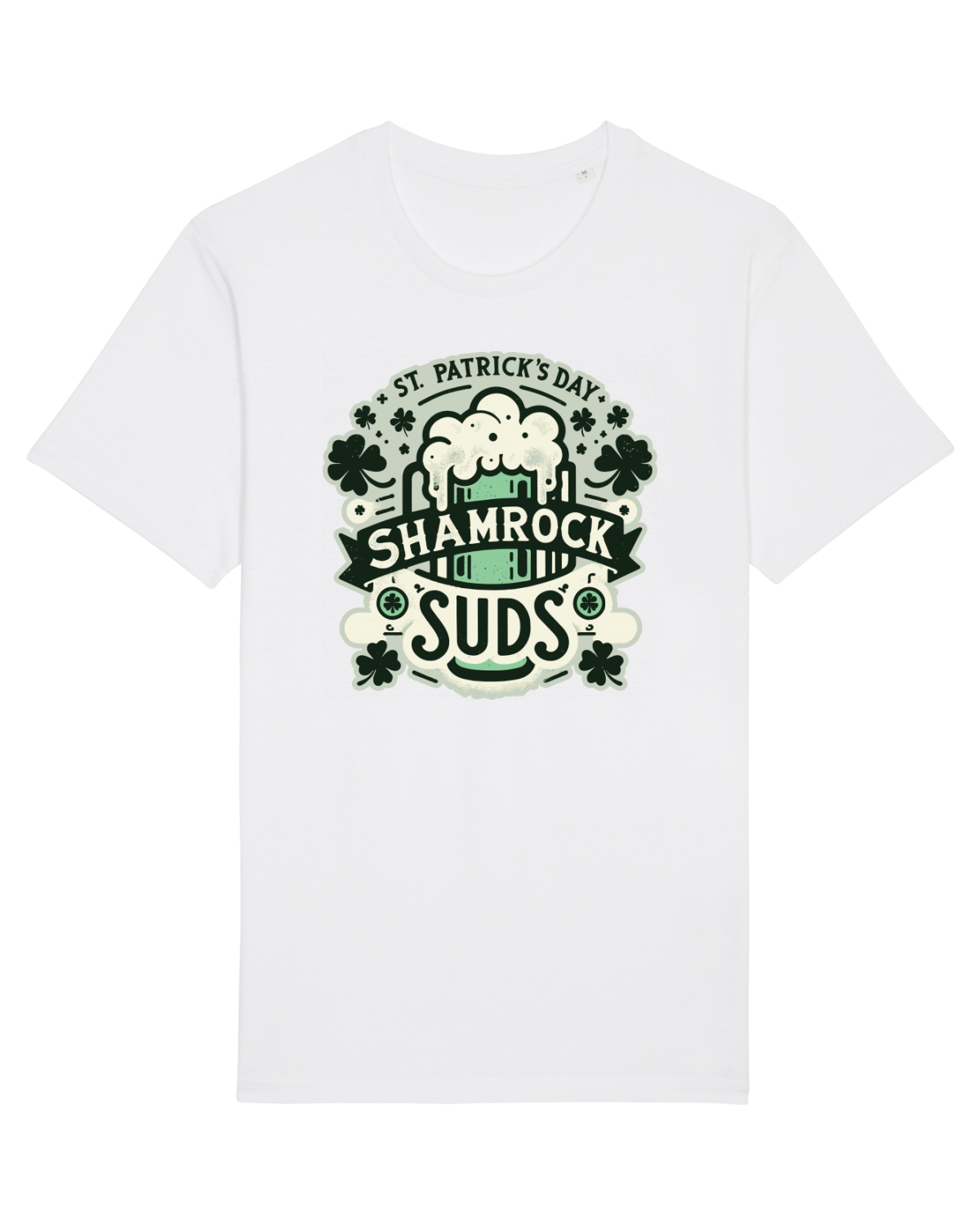 Tricou mânecă scurtă Unisex Rocker White