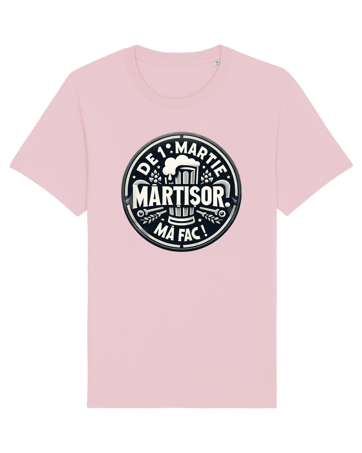 Tricou mânecă scurtă Unisex Rocker Cotton Pink