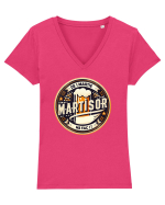 De 1 martie ma fac Mărțișor Tricou mânecă scurtă guler V Damă Evoker