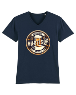 De 1 martie ma fac Mărțișor Tricou mânecă scurtă guler V Bărbat Presenter
