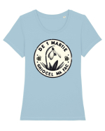 De 1 martie Ghiocel ma fac Tricou mânecă scurtă guler larg fitted Damă Expresser