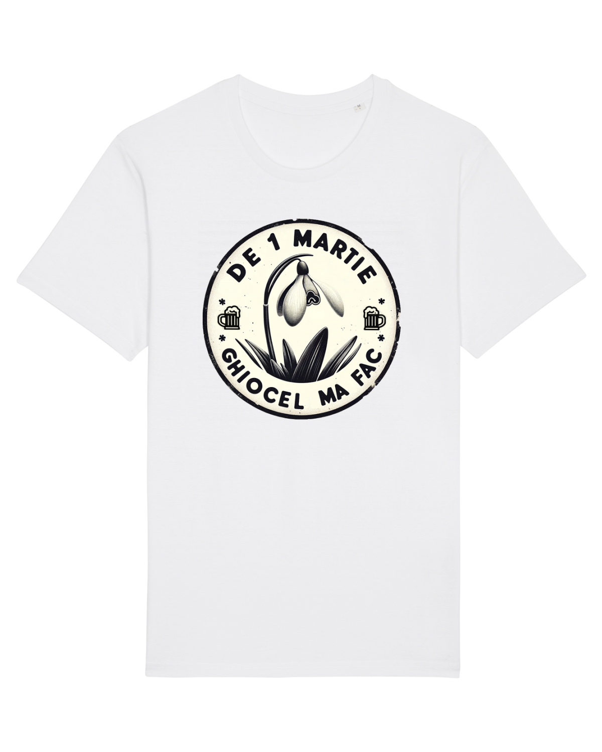 Tricou mânecă scurtă Unisex Rocker White