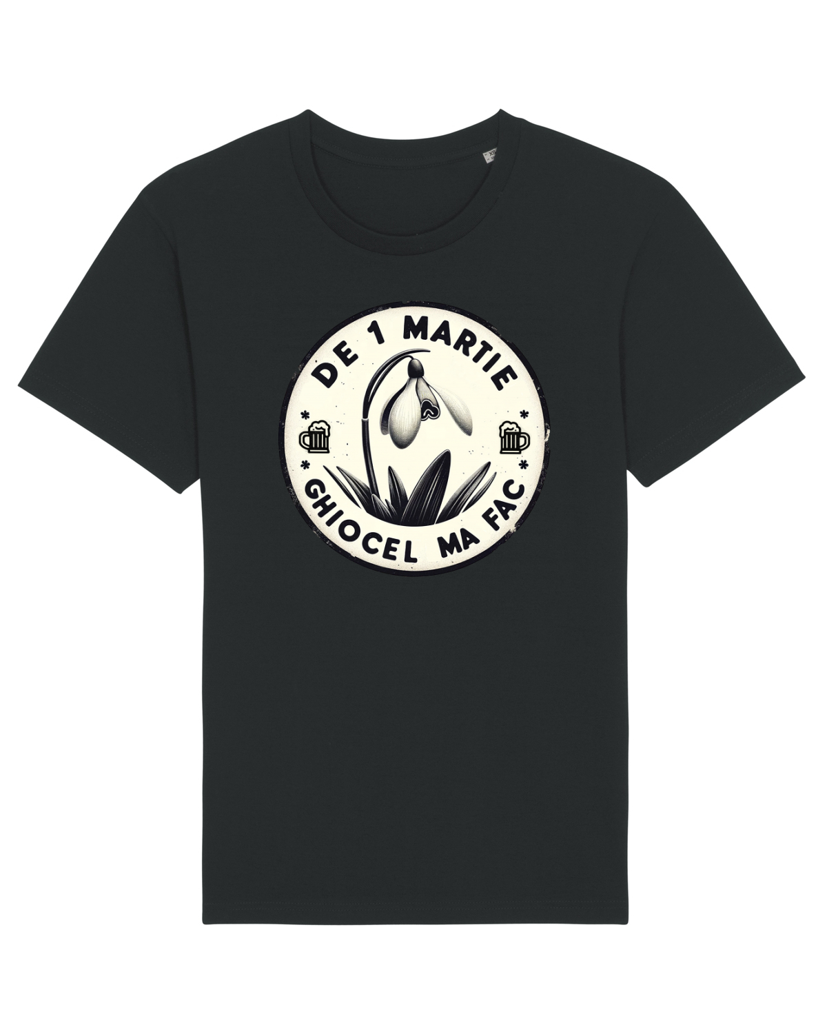 Tricou mânecă scurtă Unisex Rocker Black