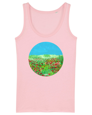 Camp de maci Cotton Pink