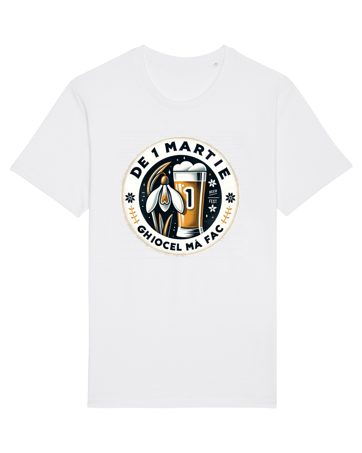 Tricou mânecă scurtă Unisex Rocker White