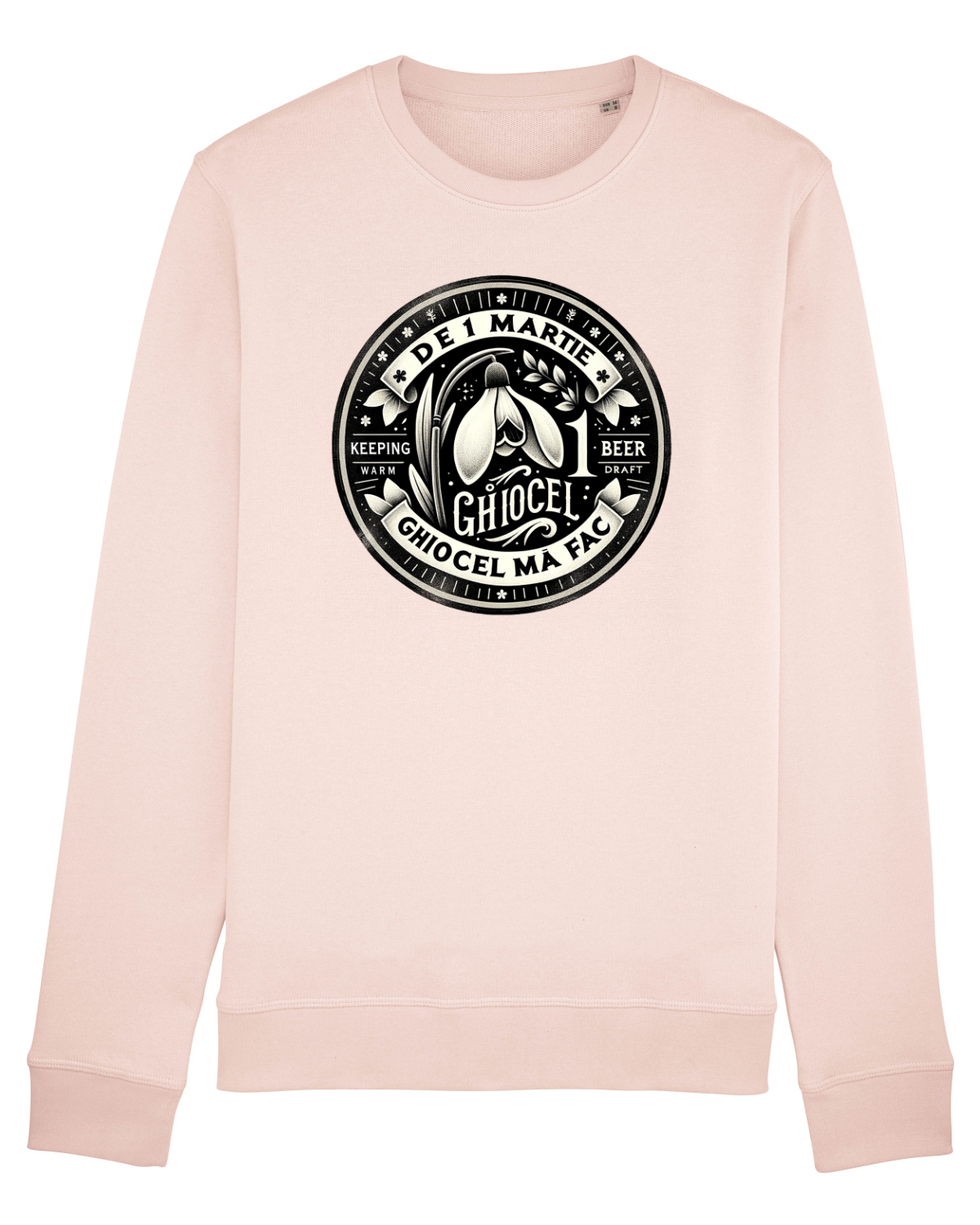 Bluză mânecă lungă Unisex Rise Candy Pink