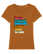 Fnuny Quote Tricou mânecă scurtă guler larg fitted Damă Expresser