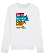 Fnuny Quote Bluză mânecă lungă Unisex Rise