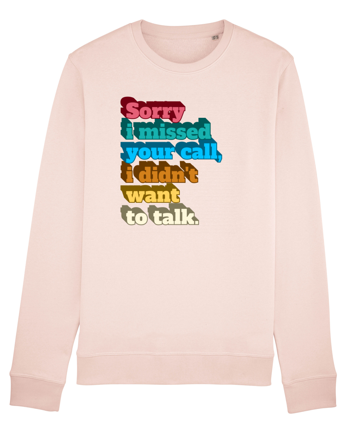 Bluză mânecă lungă Unisex Rise Candy Pink