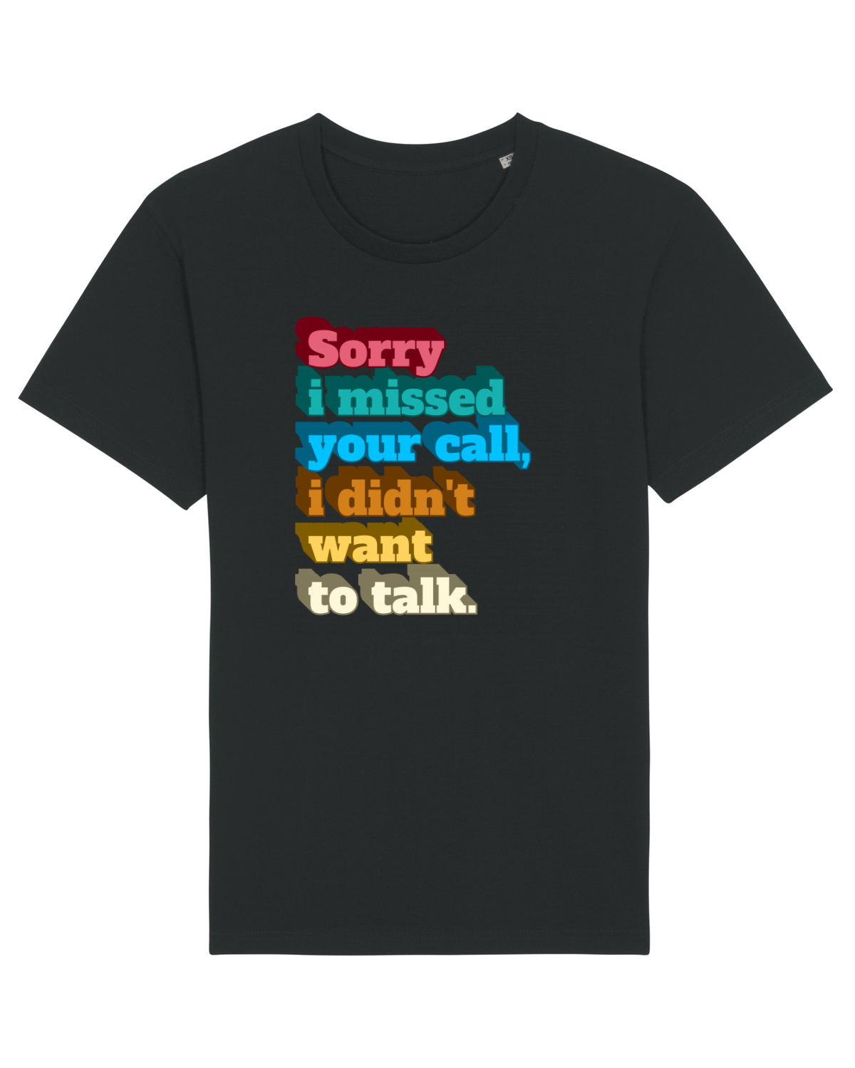 Tricou mânecă scurtă Unisex Rocker Black