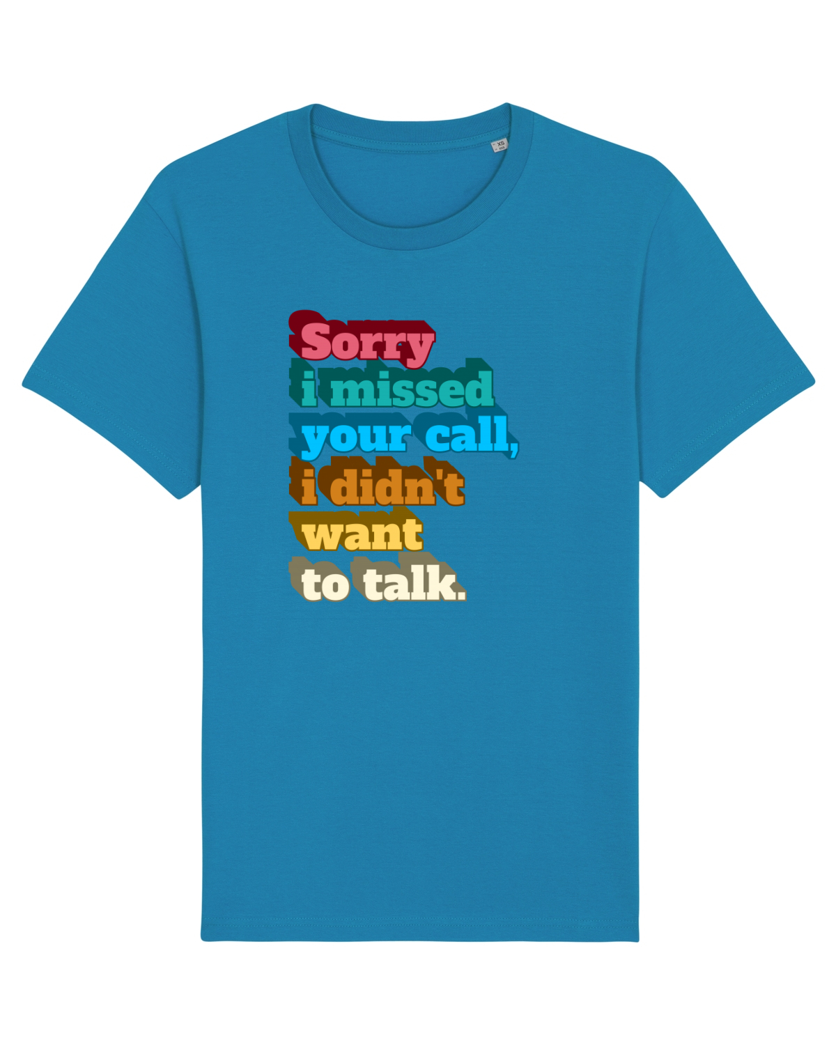 Tricou mânecă scurtă Unisex Rocker Azur