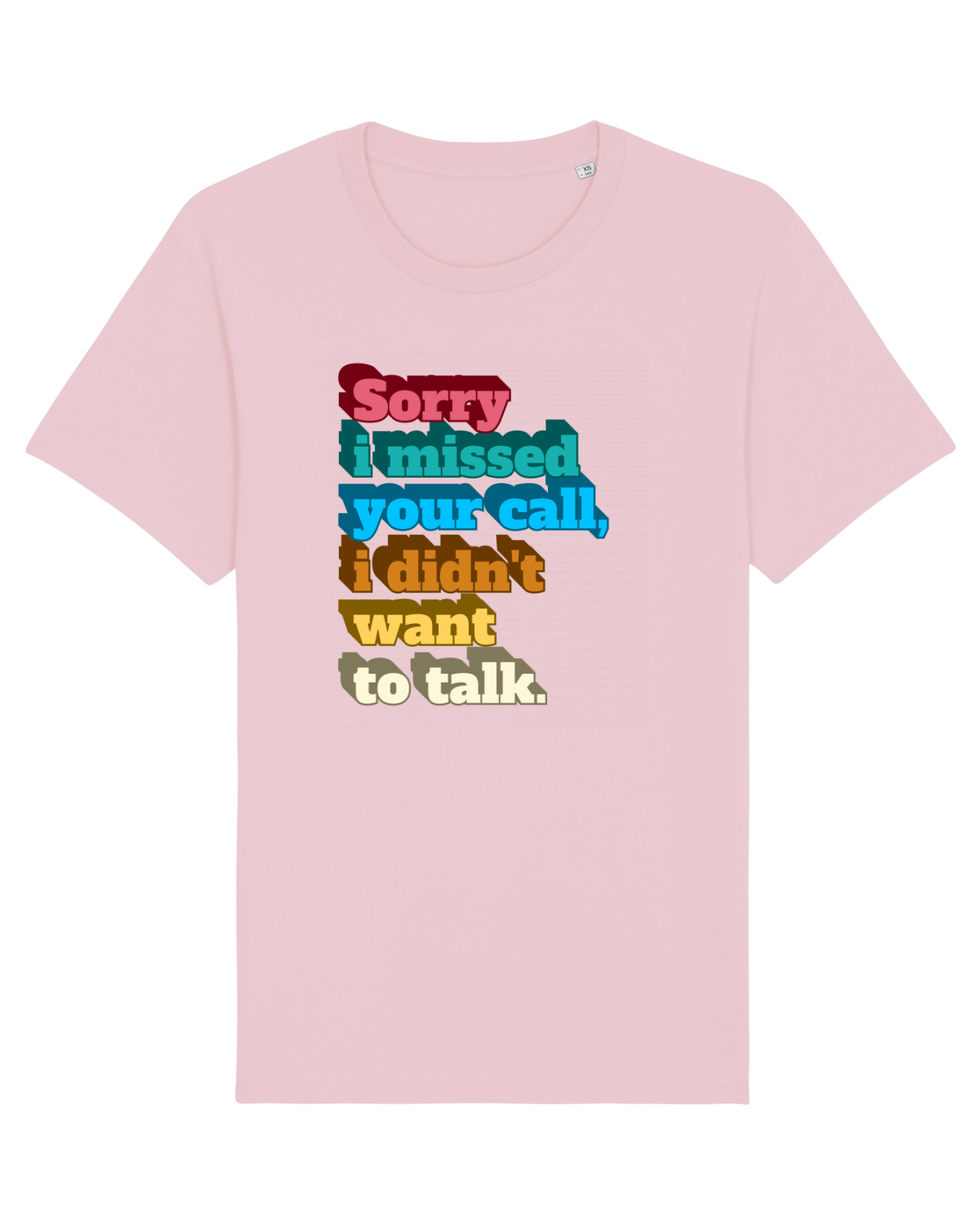 Tricou mânecă scurtă Unisex Rocker Cotton Pink