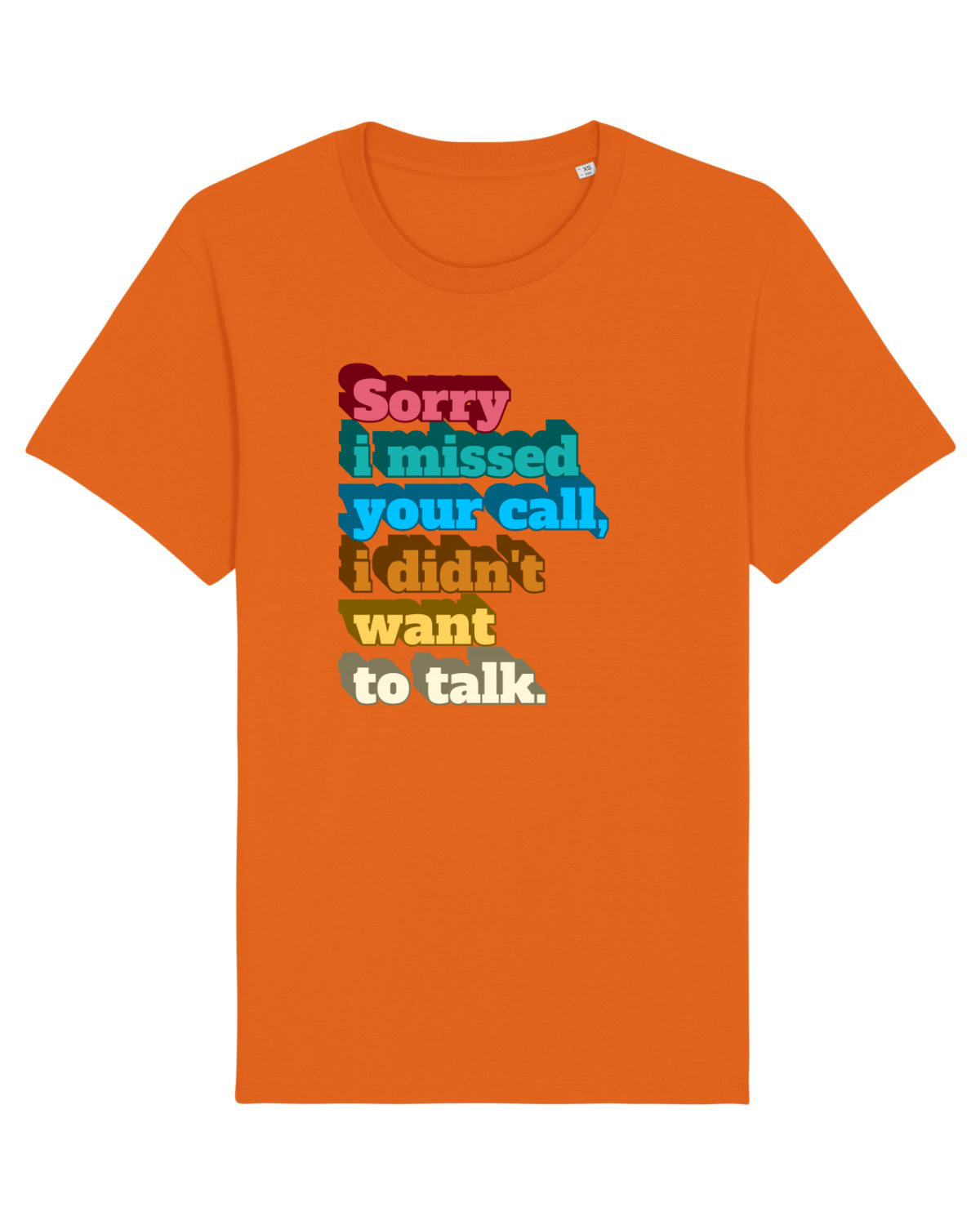 Tricou mânecă scurtă Unisex Rocker Bright Orange