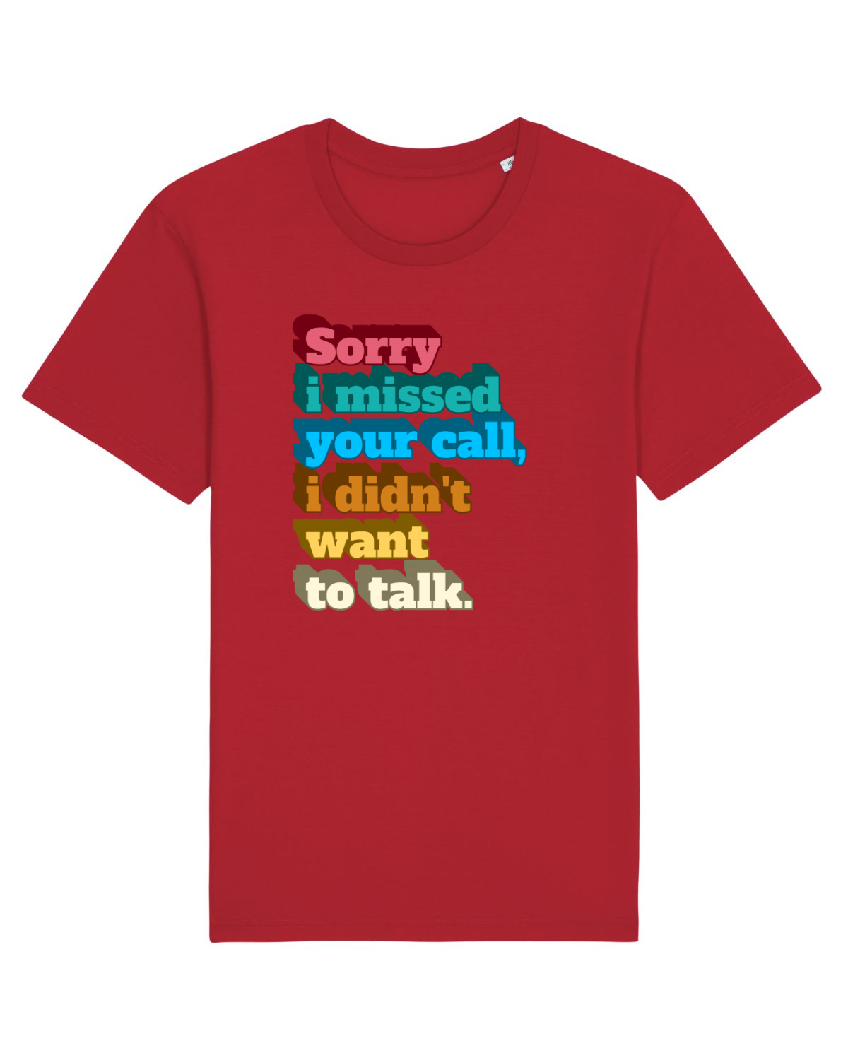 Tricou mânecă scurtă Unisex Rocker Red