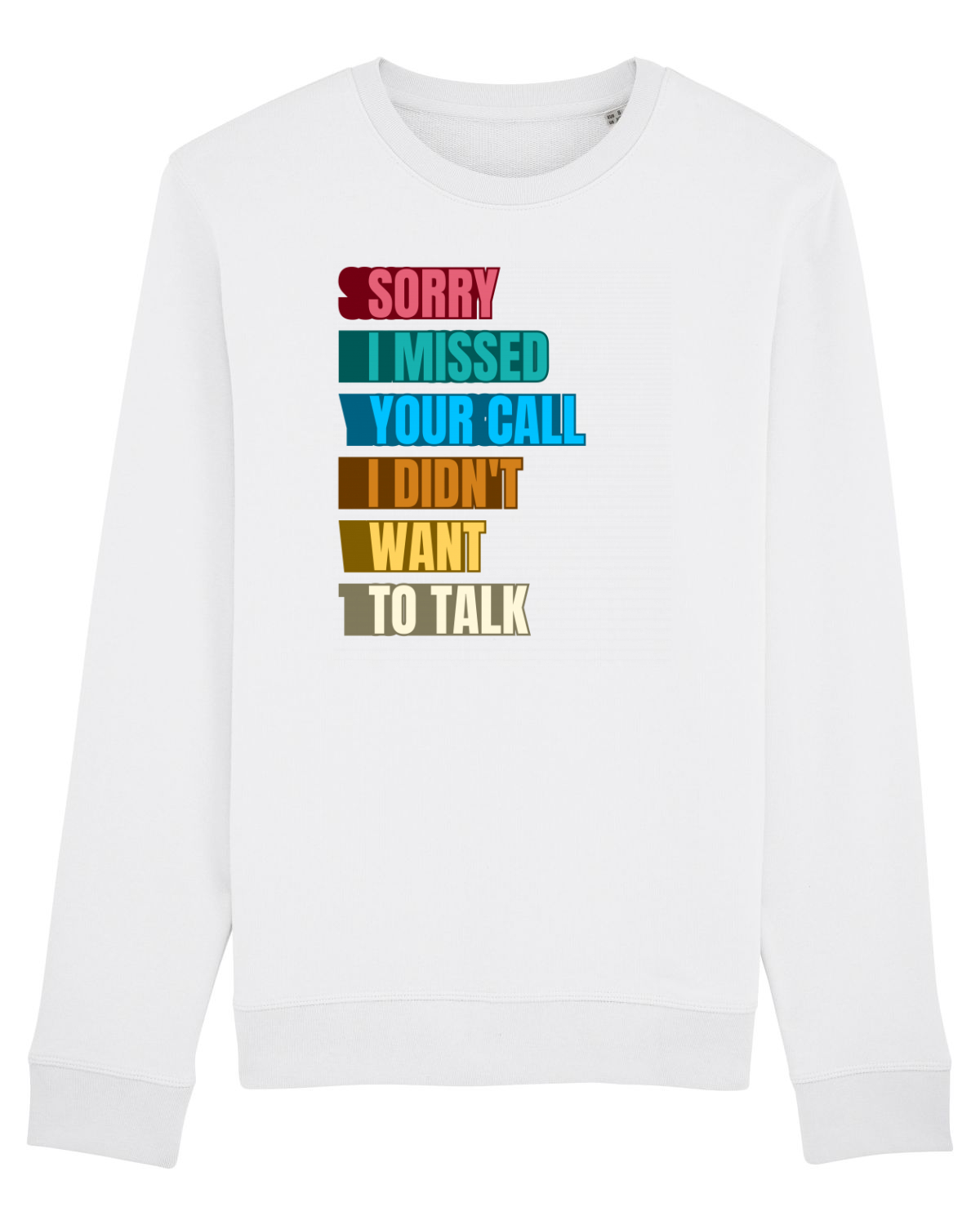 Bluză mânecă lungă Unisex Rise White