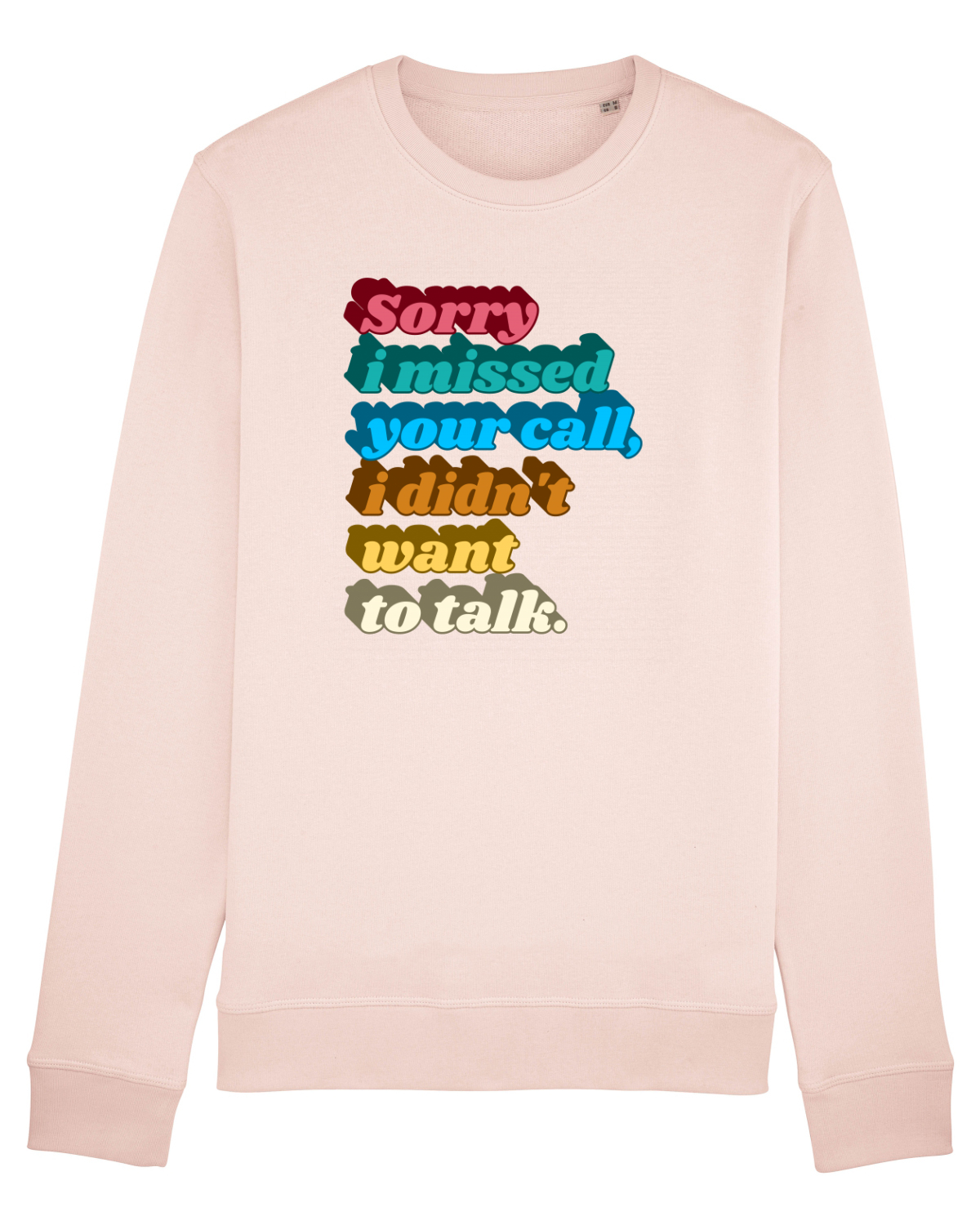 Bluză mânecă lungă Unisex Rise Candy Pink