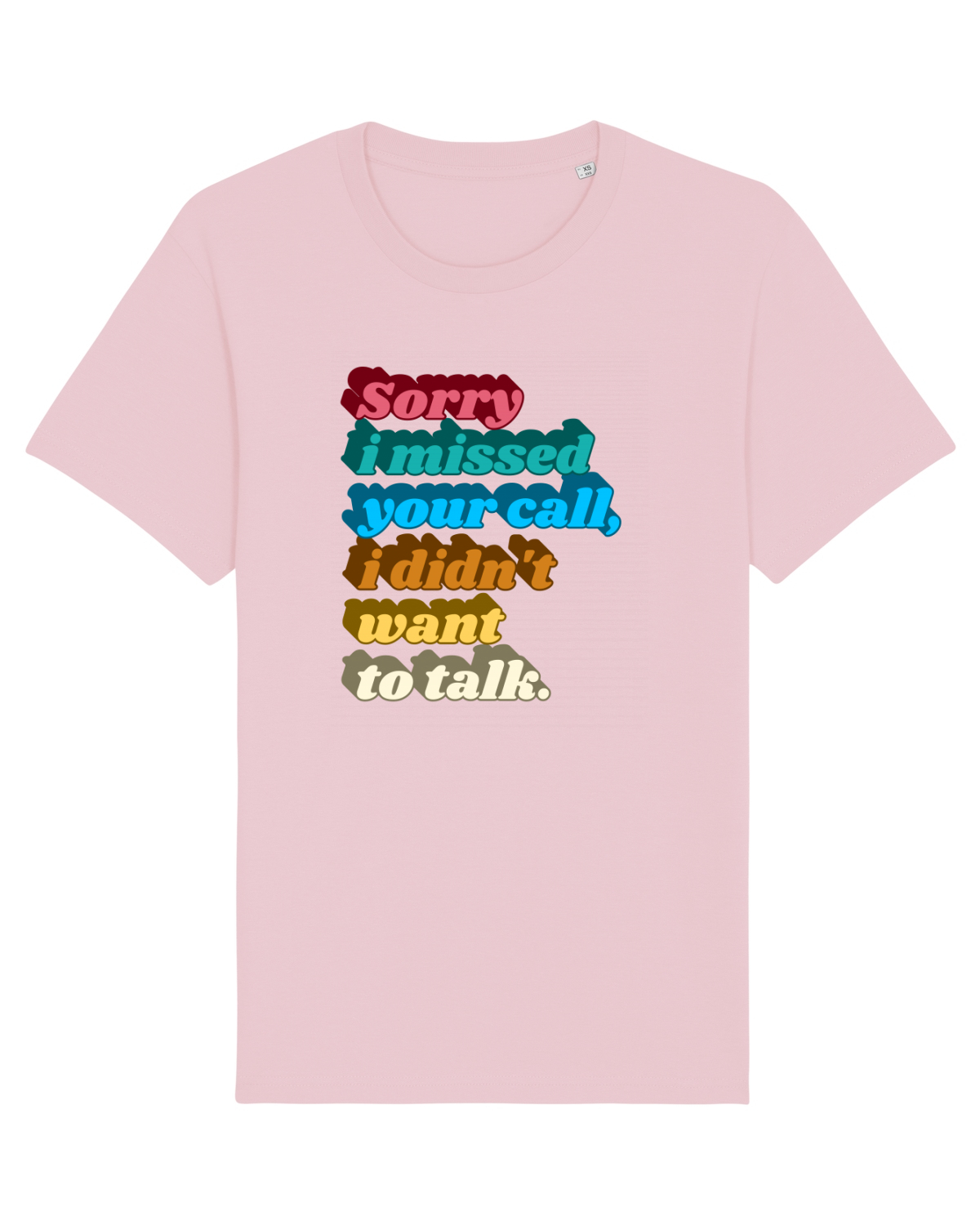 Tricou mânecă scurtă Unisex Rocker Cotton Pink