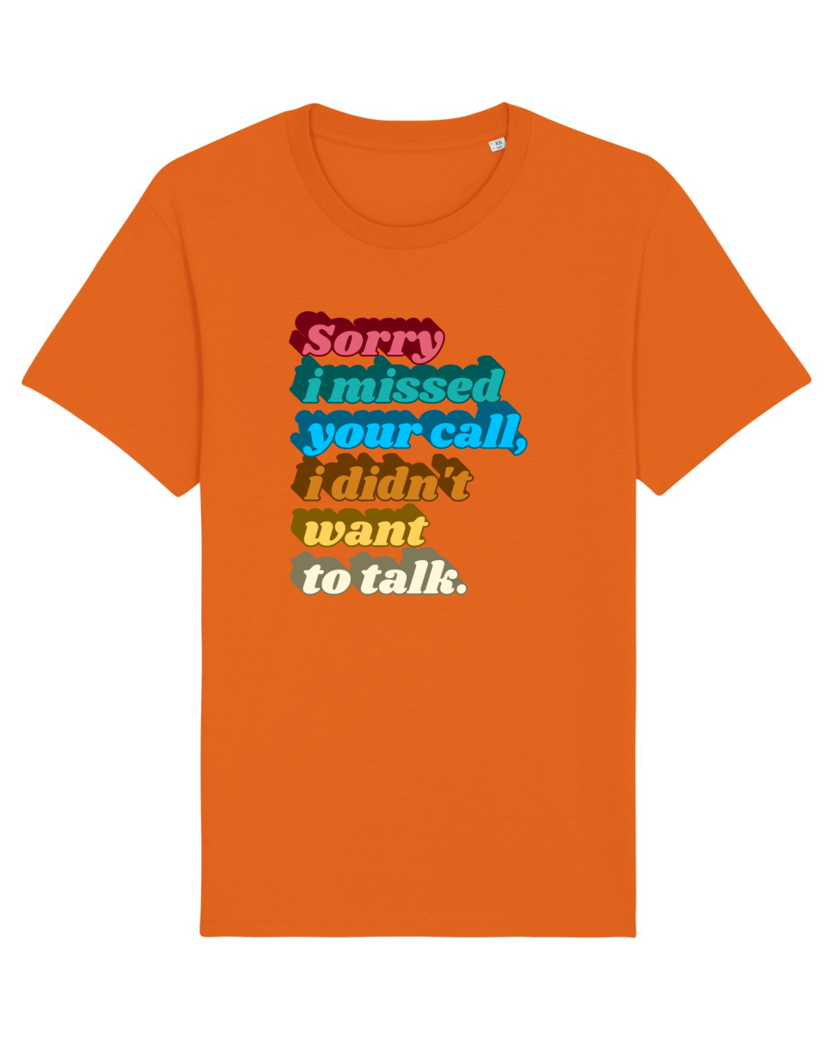 Tricou mânecă scurtă Unisex Rocker Bright Orange
