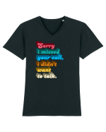 Fnuny Quote Tricou mânecă scurtă guler V Bărbat Presenter