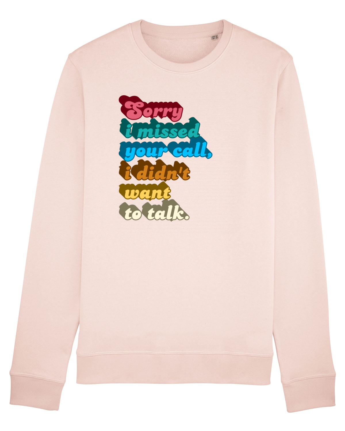 Bluză mânecă lungă Unisex Rise Candy Pink
