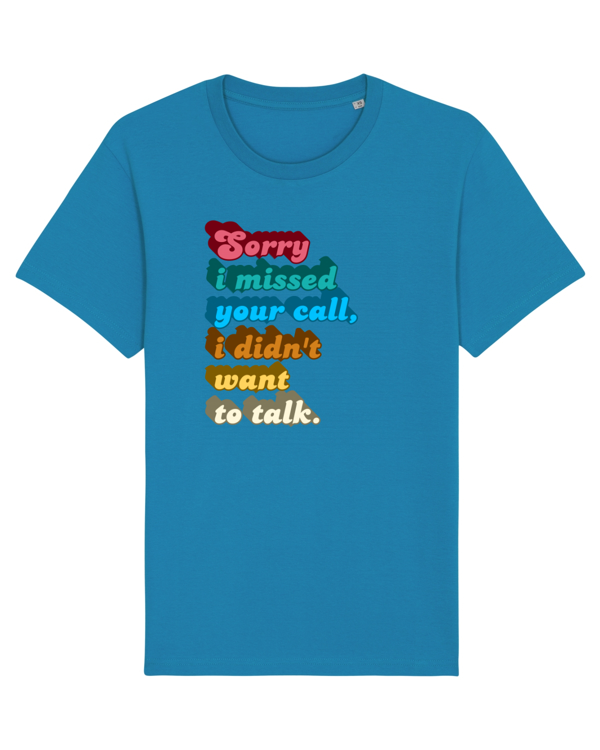 Tricou mânecă scurtă Unisex Rocker Azur